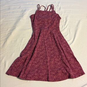 Pact Purple Floral Mini Dress